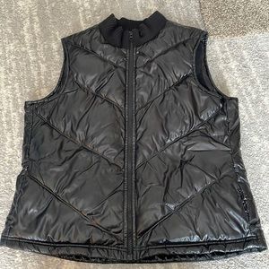 Black puffy vest